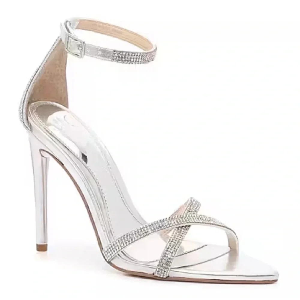 JLO Silver Heels